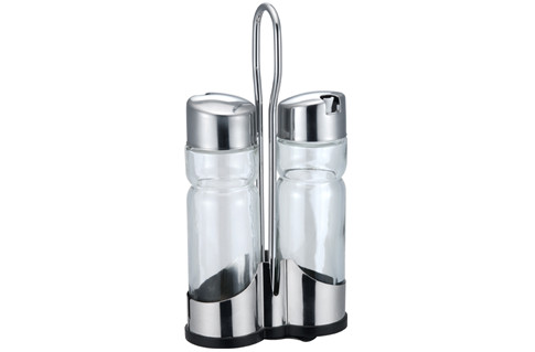 stainless steel condiment set
