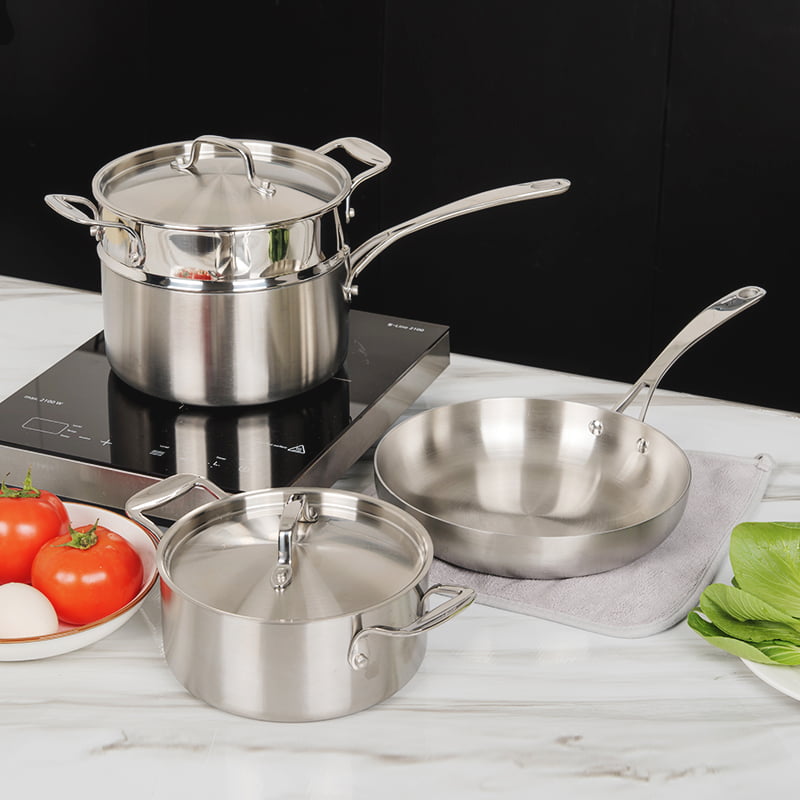 Tri-Ply Cookware Set插图 Tri-Ply Cookware Set插图