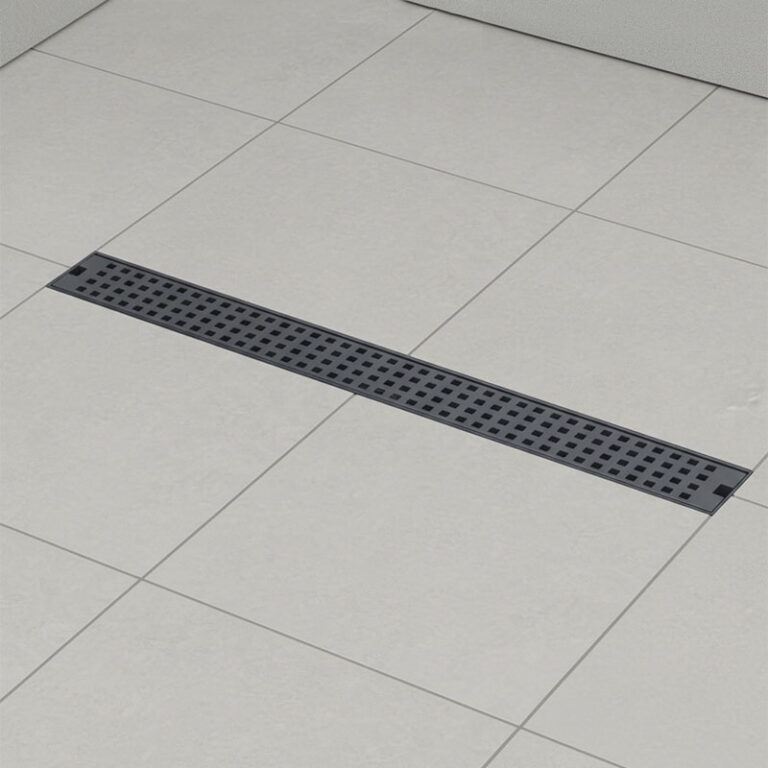 What are the common styles of bathroom floor drains?
